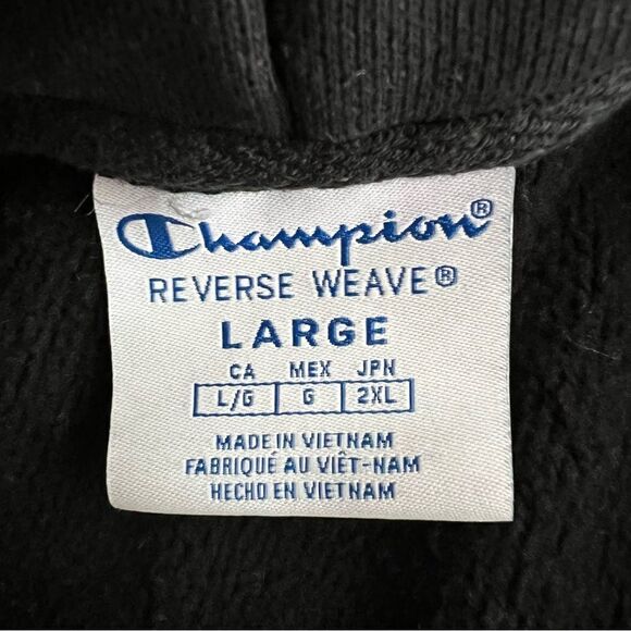 Champion L Reverse Weave Heavyweight Graphic Hooded Sweatshirt - Picture 7 of 8